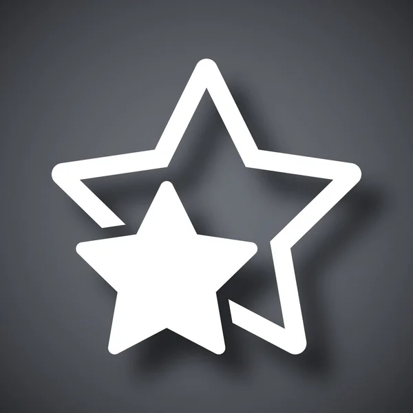 Csillag kedvenc vagy a legjobb választás ikon — Stock Vector