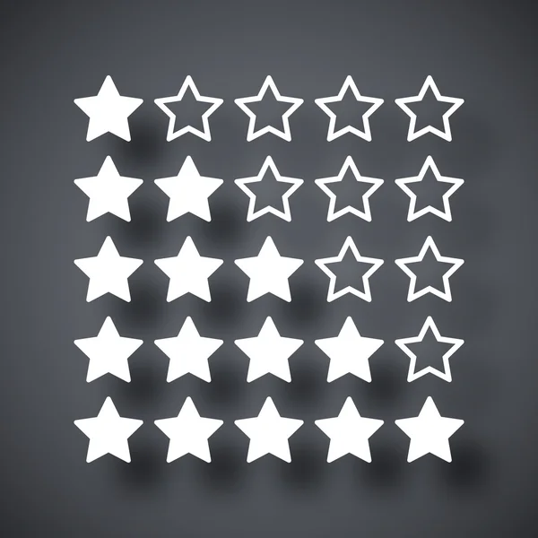 Ícone de classificação de estrelas —  Vetores de Stock