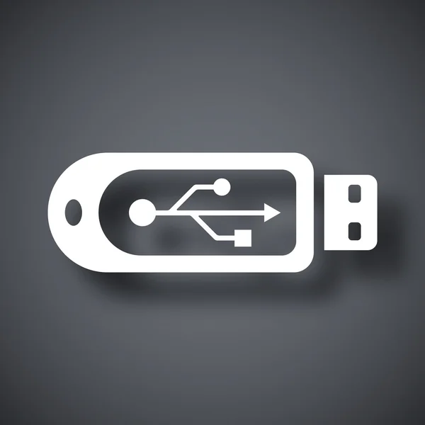 Icône clé USB — Image vectorielle