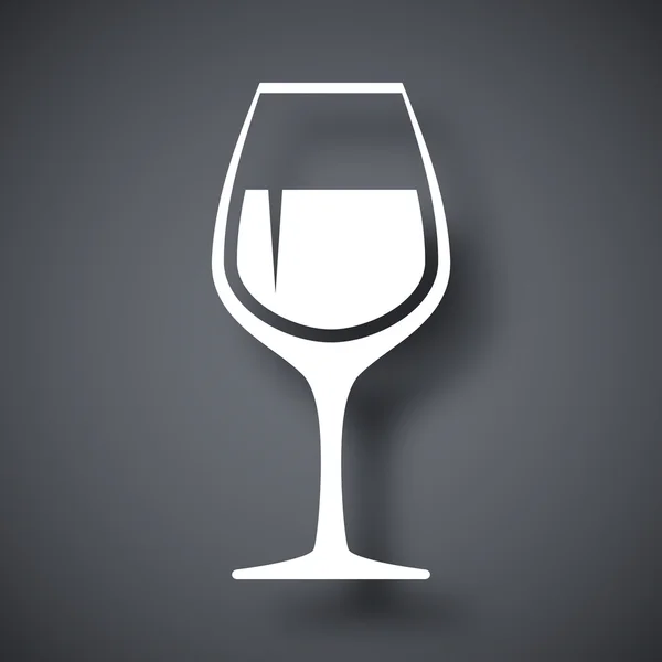 Wineglass εικονίδιο — Διανυσματικό Αρχείο