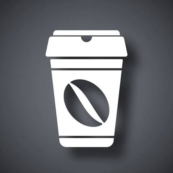 Taza de café icono — Vector de stock