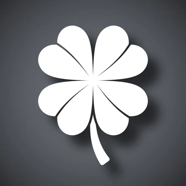 4 잎 클로버 아이콘 — 스톡 벡터