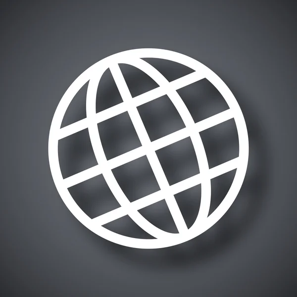 Globe-ikonen — Stock vektor