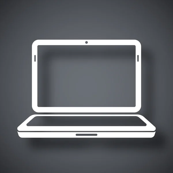 Laptop pictogram — Stockvector