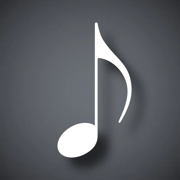 Müzik nota simgesi — Stok Vektör