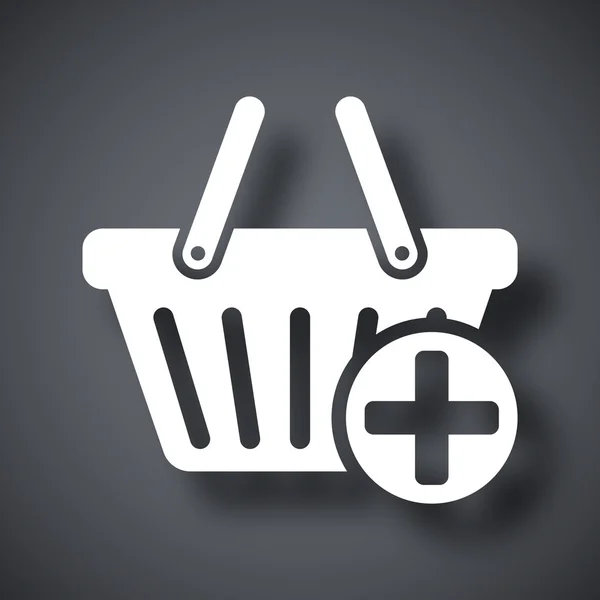 Add to shopping basket icon — Stock Vector