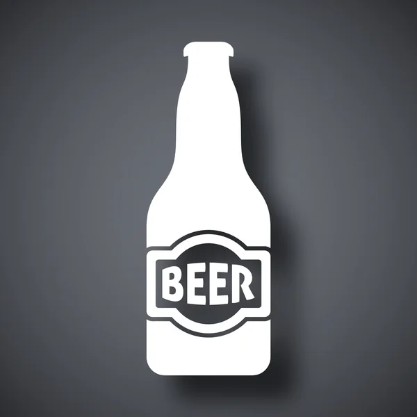 Icono de botella de cerveza — Vector de stock