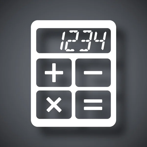 Icona calcolatrice vettoriale — Vettoriale Stock
