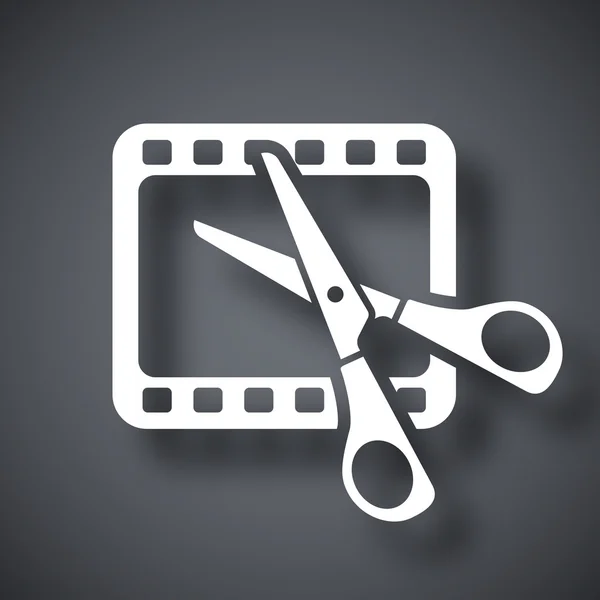 Video editing icon Stock Illustration