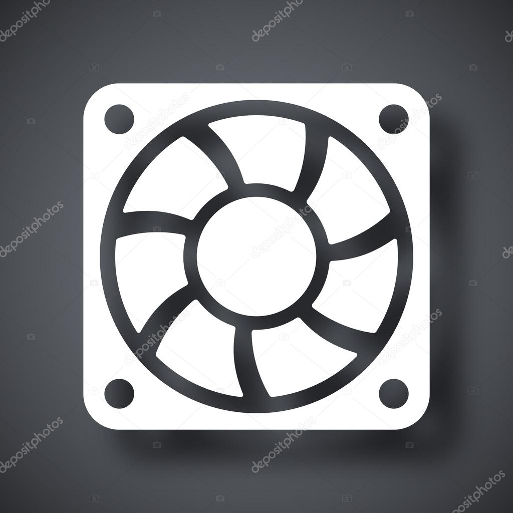 Computer cooling fan icon