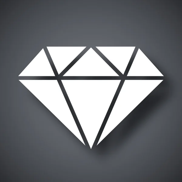 Ícone de diamante —  Vetores de Stock