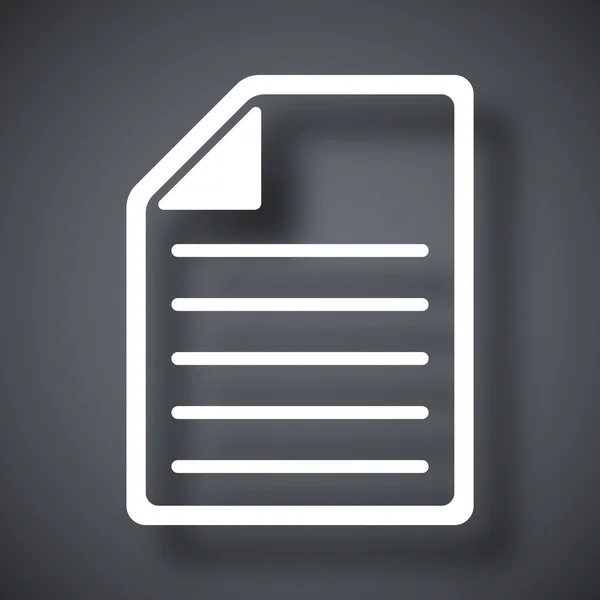 Documento icono — Vector de stock