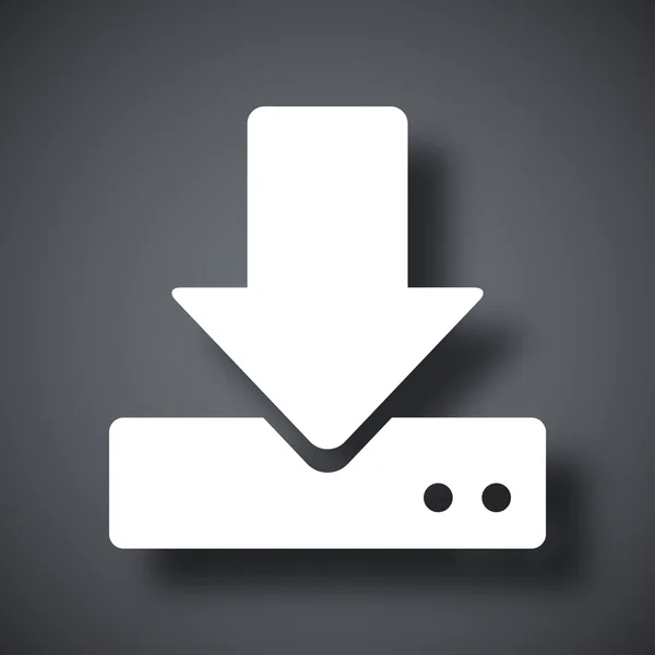 Downloaden naar de hdd pictogram — Stockvector