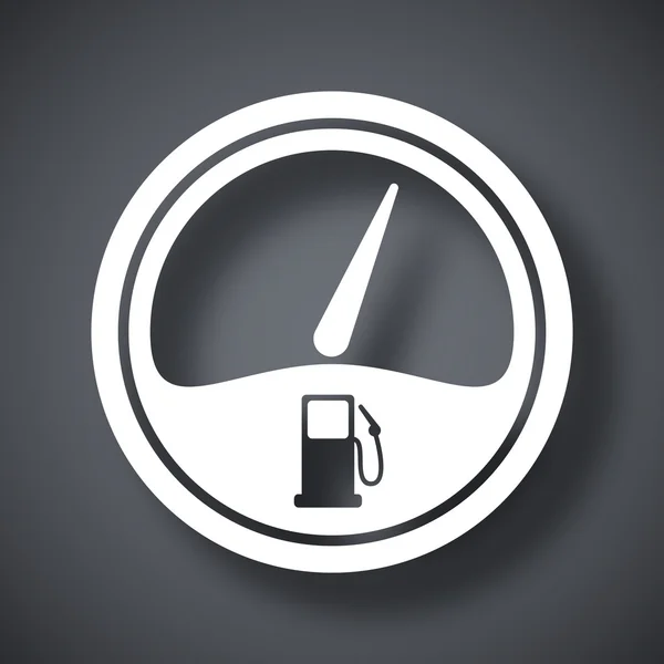 Brandstof gauge pictogram — Stockvector