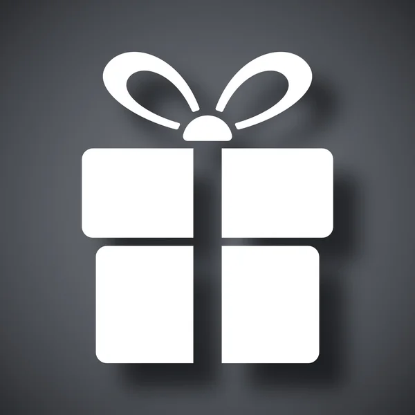 Icono de caja de regalo — Vector de stock