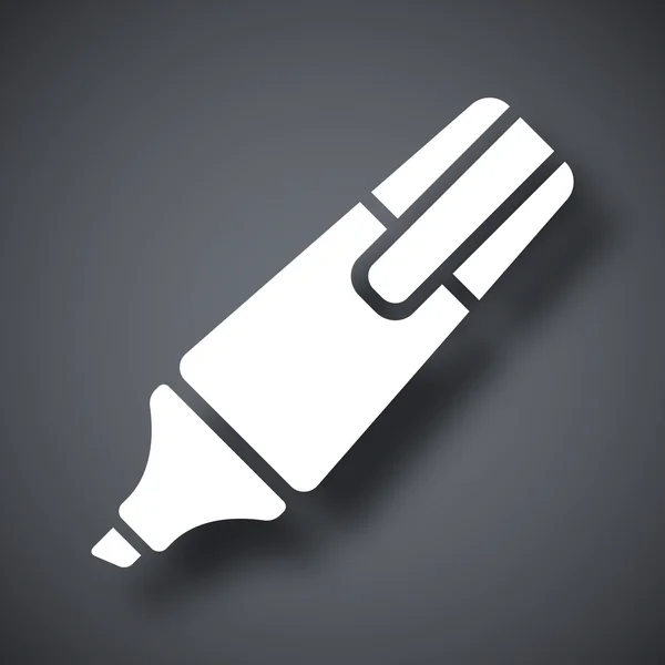 Fosforlu kalem simgesini — Stok Vektör