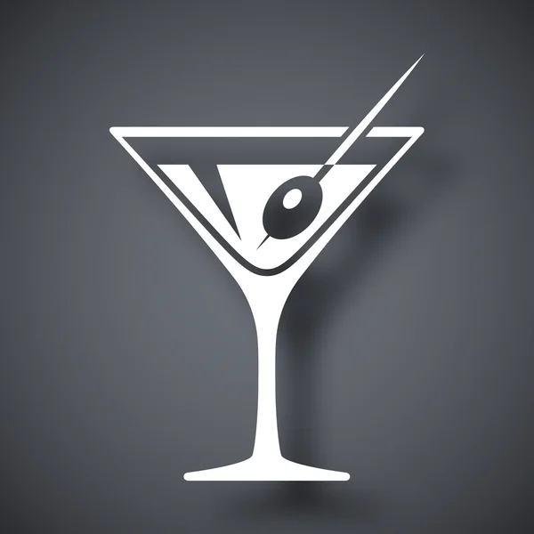 Icona di vetro martini — Vettoriale Stock