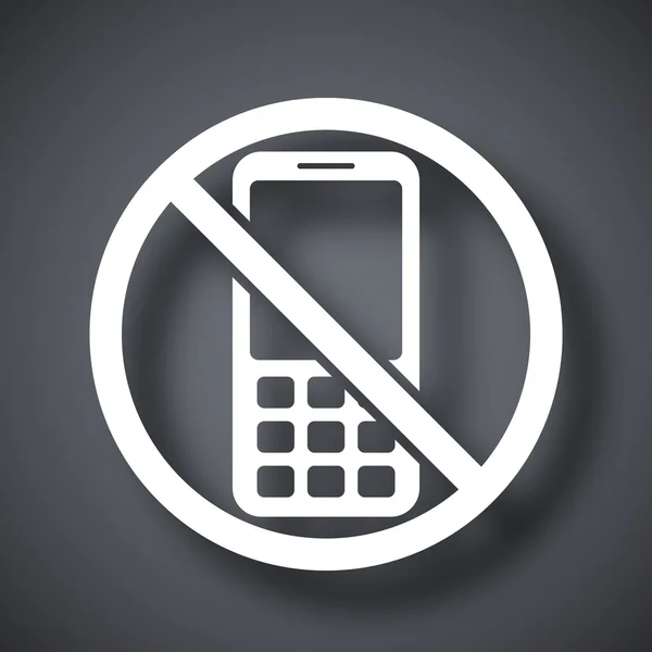 Telefon yok — Stok Vektör