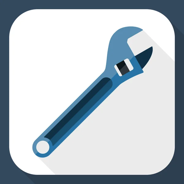 Adjustable wrench icon — Stock Vector