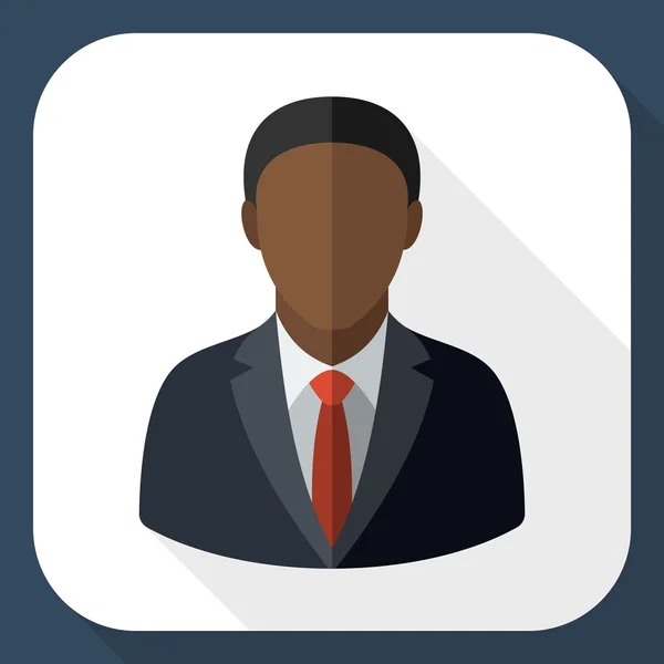 Black male user icon — Stock Vector