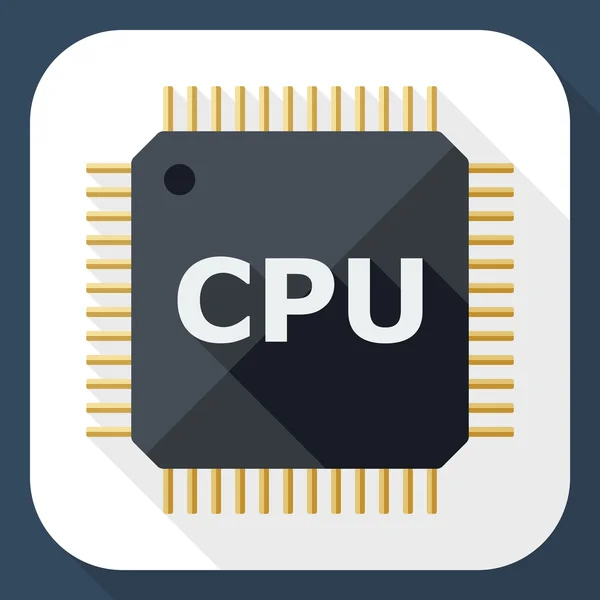 Icona CPU — Vettoriale Stock