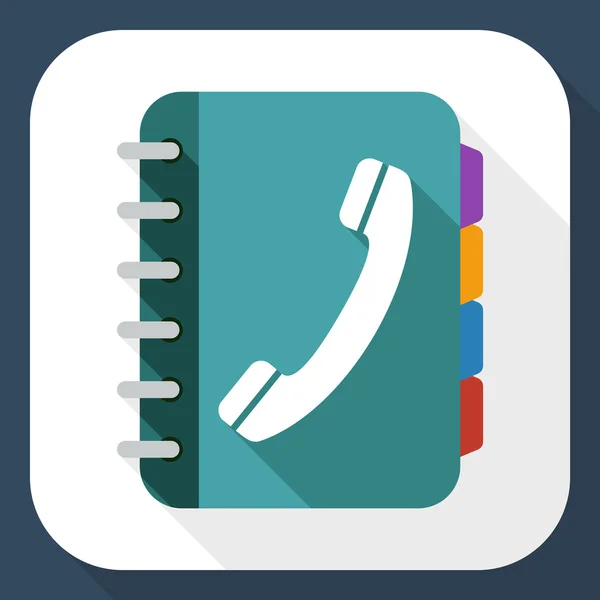 Phone book icon — Stock Vector