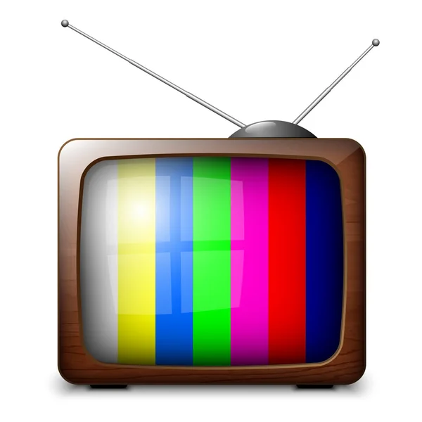 TV a colori retrò — Vettoriale Stock