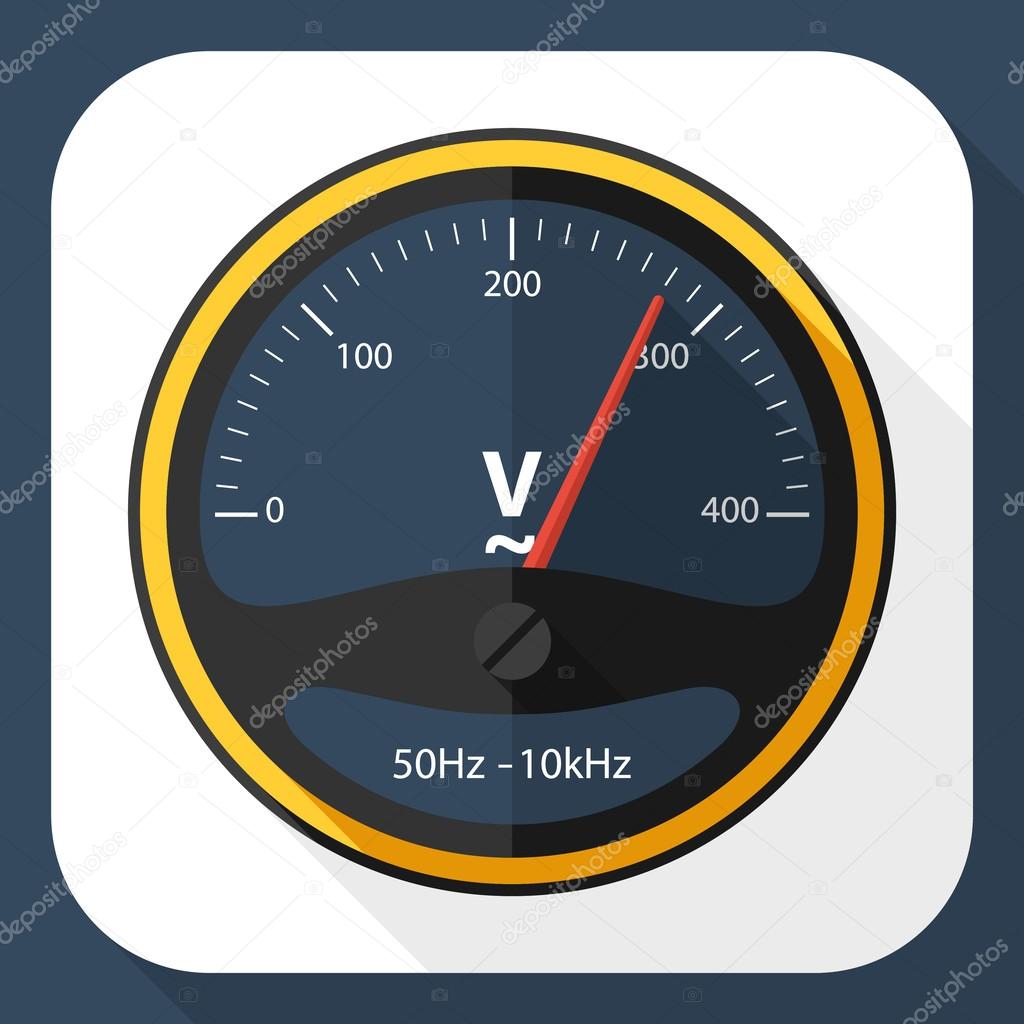 Amp meter, analog voltmeter, multimeter, voltage, voltmeter icon
