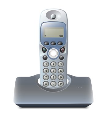 Kablosuz telefon beşik ile