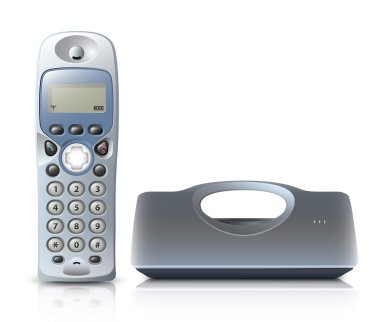 Beşik ile kablosuz telefon