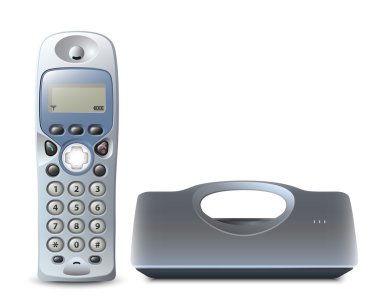 Beşik ile kablosuz telefon