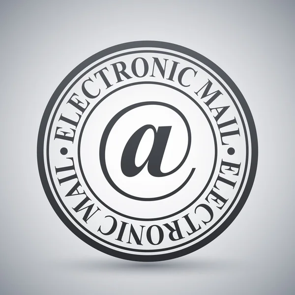 Electronic mail stamp icon — Stock Vector