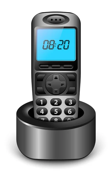 Telefone sem fio moderno — Vetor de Stock