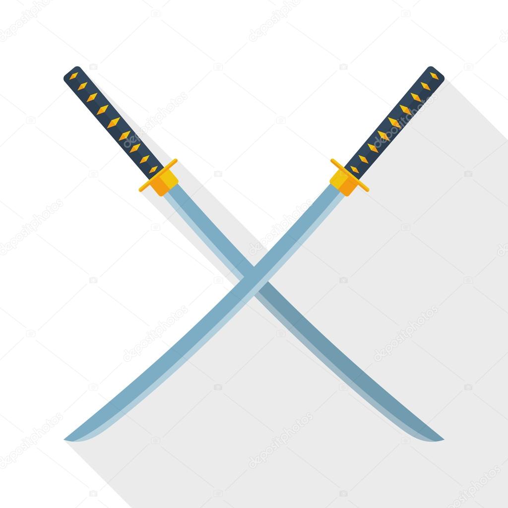 Katana swords icon