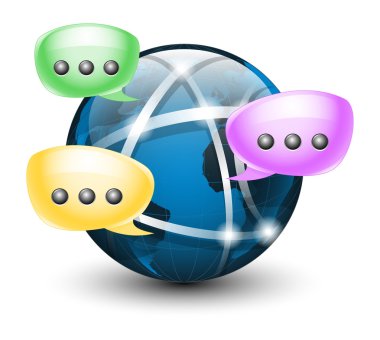 küresel sosyal ağ.