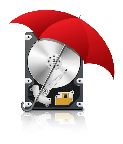 Icona di protezione HDD — Vettoriale Stock