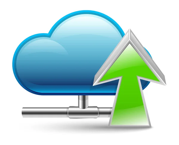 Cloud upload icon. — Stock Vector