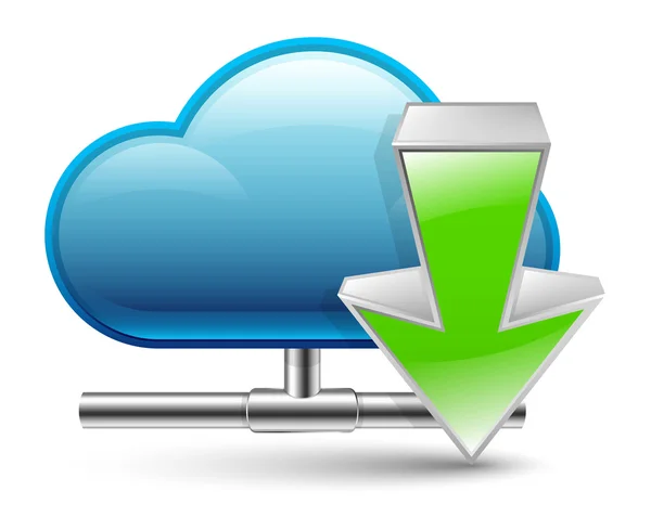 Cloud download icon. — Stock Vector
