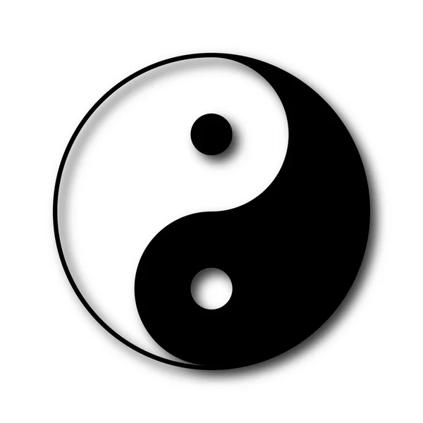 Yin en yang symbool — Stockvector