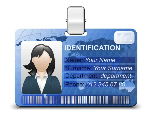 Icono de tarjeta de identificación — Archivo Imágenes Vectoriales