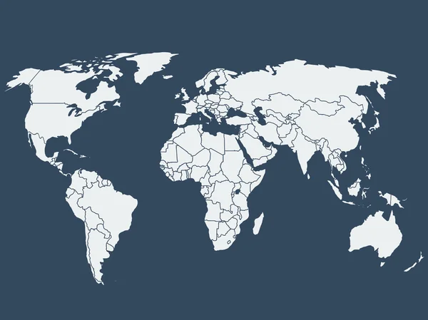 Mundo mapa fundo — Vetor de Stock