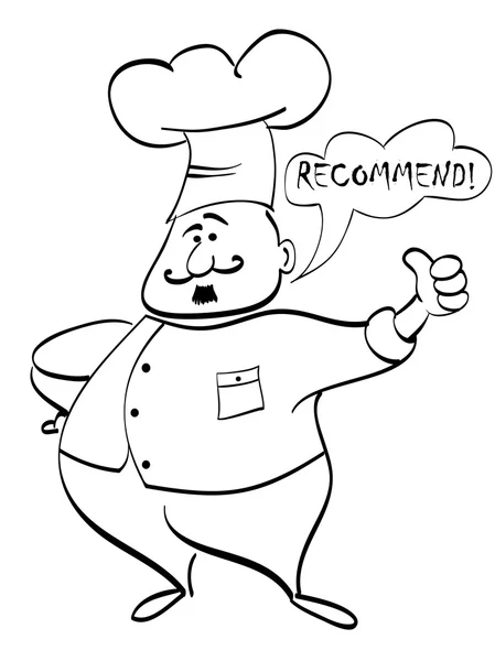Cartoon Chef symbol — Stock Vector