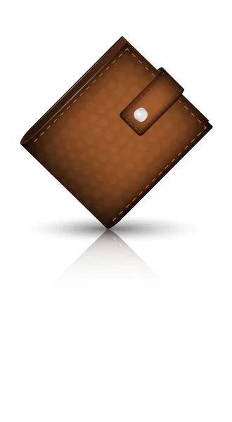 Δερμάτινο πορτοφόλι — Διανυσματικό Αρχείο