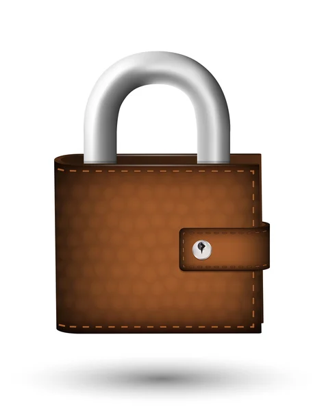 Locked Wallet symbol — Stock Vector