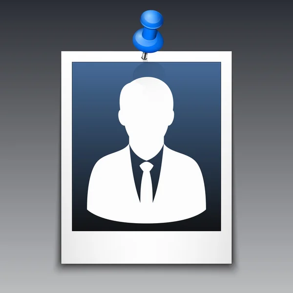 Homme d'affaires dans le cadre photo — Image vectorielle