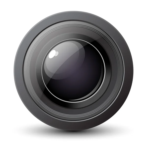 Icona obiettivo fotocamera — Vettoriale Stock