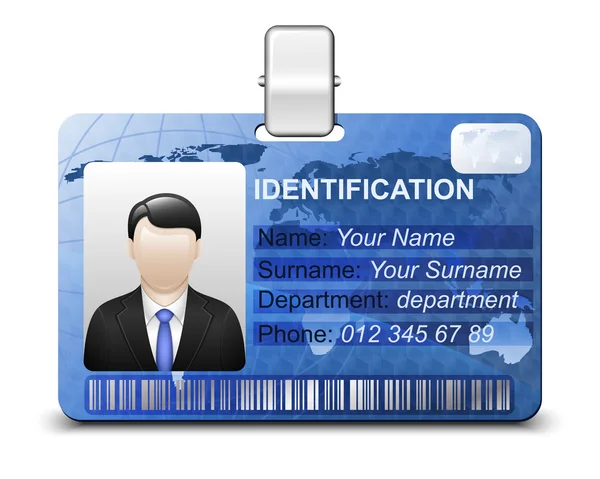 Identification card icon — Stock Vector