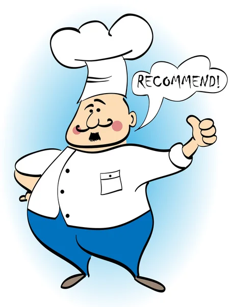 Símbolo dos desenhos animados Chef —  Vetores de Stock