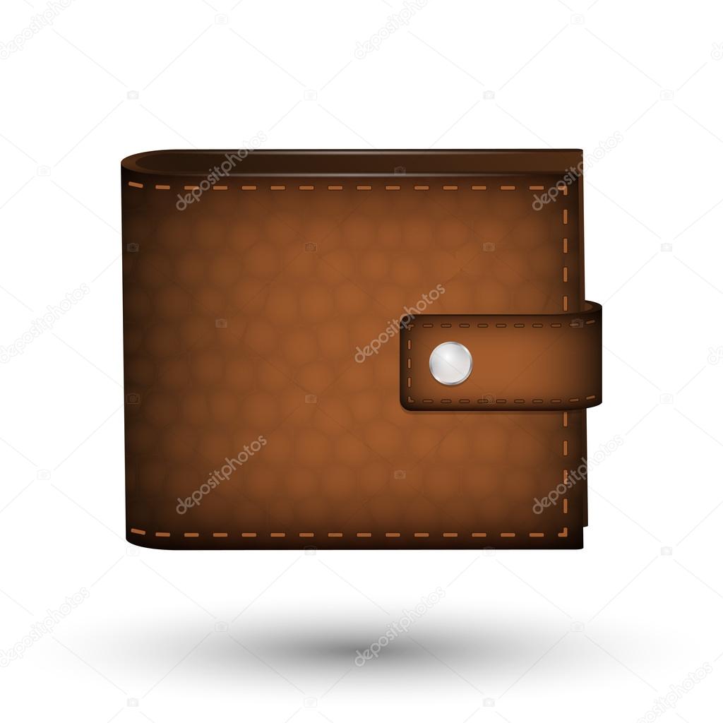 Leather wallet symbol