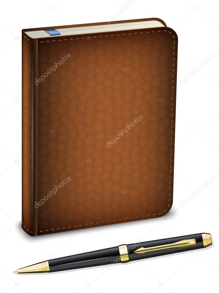 diary with classic pen